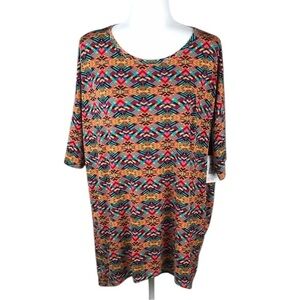LuLaRoe Irma Short Sleeve Top Size M